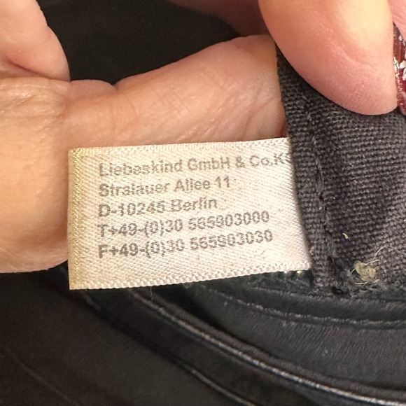 Liebeskind Berlin Black Leather Shoulder Bag Top Handle Satchel Bag - Picture 7 of 16